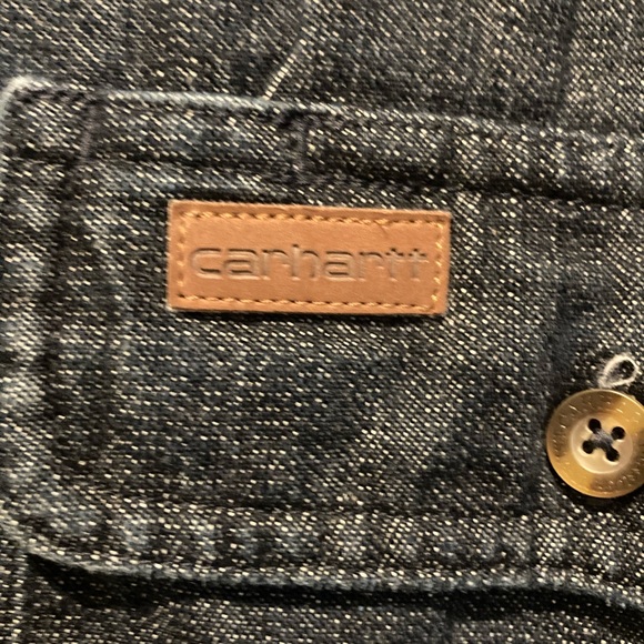 Carhartt Mens Shacket- Denim shirt/jacket -medium - Picture 3 of 3